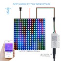 WS2812B WS2811 Addressable LED Bluetooth Controller iOS Android App Wireless Remote Control DC 5V~12V for SK6812 SK6812-RGBW WS2812 SM16703 Dream Color Programmable RGB LED Strip Pixel