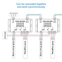 WS2812B WS2811 DMX to SPI Controller Decoder, W/ 99 Color Modes, 5 Channel DMX 512 RGB WW Decoder Controller for SK6812 WS2801 WS2813 LP6803 8806 1903 RGBWW LED Pixels Light Strip DC5V~24V