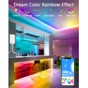 WS2812B Controller Bluetooth Music Sync WS2811 Addressable RGB LED Controller with RF Remote Dual Signal Output DC 5V~24V for SK6812 WS2812 SM16703 1903 3Pin Dream Color LED Pixel Strip Lights