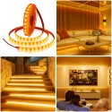 Orange LED Strip Light 16.4ft 5050 SMD 5M 300 LEDs Waterproof IP65 12V DC for Home Hotels Clubs Shopping malls Cars Lighting