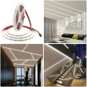 White LED Strip Lights Daylight 6000K 32.8ft 1200LEDs 2835SMD 24V 120W 21600LM Ultra-bright LED Flexible Rope Light for Kitchen Bedroom Under-cabinet Hallways Stairs Lighting (No Power Supply)