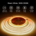 LED Strip Lights Warm White 3000K 32.8ft 1200 LEDs 2835 SMD 24V 120W 18000LM Ultra-Bright LED Flexible Rope Lights for Kitchen Bedroom Under-Cabinet Hallways Stairs Lighting (No Power Supply)