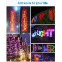 WS2811 Addressable LED Pixel Light 50pcs 5V 12MM Digital Dream Color Diffused RGB LED Pixels Module Round Black Wire IP68 Waterproof