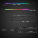 Addressable RGB LED Strip for PC , 5V WS2812B Rainbow Digital Light Strip for ASUS AURA SYNC, MSI MYSTIC LIGHT SYNC, ASRock POLYCHROME RGB 3 pin 5V ADD Header on Motherboard, 40cm 24 LED, 2pcs