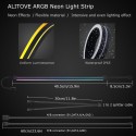 Addressable RGB PC LED Strip for 3 Pin 5V ADD-RGB Header on Motherboard , 2 Pack of ARGB Digital Neon Light for ASUS Aura SYNC Gigabyte RGB Fusion MSI Mystic Light SYNC ASRock Polychrome RGB