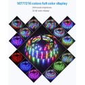 WS2812B LED Strip Addressable RGB LED Pixels Strip Programmable Dream Color Digital LED Ribbon Light 16.4ft 150 LEDs 5V Compatible with Arduino Raspberry Pi for Home Theater Bar Decor Lighting