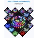 WS2812B LED Strip 16.4ft 150 LEDs Addressable RGB LED Pixels Light Strip Programmable Dream Color Digital Lights 5V Waterproof IP67 Black FPCB 5V DC,Eco Version, No Power Supply Controller