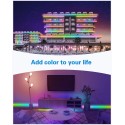 WS2812B LED Strip 16.4ft 150 LEDs Addressable RGB LED Pixels Light Strip Programmable Dream Color Digital Lights 5V Waterproof IP67 Black FPCB 5V DC,Eco Version, No Power Supply Controller