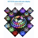 16.4ft WS2812B RGB Addressable LED Strip 5m 150 LEDs Programmable Dream Color Digital LED Pixel Ribbon Light Waterproof IP65 DC 5V White PCB, Eco Version, No Power Supply Controller