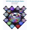 WS2812B Individually Addressable RGB LED Strip 16.4ft 150 LED Pixels Dream Color Digital Programmable LED Ribbon Light 5V Waterproof IP67 White PCB, Eco Version, No Power SupplyController