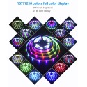 WS2812B LED Strip 16.4ft Individually Addressable RGB 90LEDs Pixels Dream Color Digital Programmable LED Ribbon Light 5V Waterproof IP67 White PCB, Eco Version, No Power Supply Controller