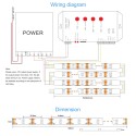 12V WS2813 WS2812B RGB Addressable LED Strip Light WS2815 Programmable Digital LED Pixel Light Strip 16.4ft/5m 150 LEDs Waterproof IP67 Black PCB for Decor Lighting Project