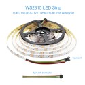 WS2815 WS2813 12V Addressable RGB LED Strip 5m 150 LEDs 12V WS2812B Programmable LED Pixel Rope Light Dual-Data Wires 4pin Dream Color LED Tape Waterproof IP65 for Decor Lighting Project