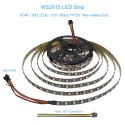 12V WS2812B RGB Addressable LED Strip Light WS2813 12V LED Pixel Tape Light WS2815 Programmable LED Flexible Strip 16.4ft/5m 300 LEDs Not Waterproof Black PCB for Decor Lighting Project