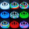 WS2812B 12V LED Strip Light WS2815 Addressable RGB LED Light Strip 12V WS2813 Programmable Dream Color Digital LED Pixel 16.4ft 300 LEDs Waterproof IP65 for Decor Lighting Project