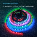 RGB Addressable LED Strip WS2811 12V LED Strip Lights 16.4ft 300 LEDs Dream Color Programmable Digital Flexible LED Pixel Rope Light Waterproof IP65 with 3M VHB Heavy Duty Self-Adhesive Back