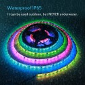 WS2811 Addressable RGB LED Strip 12V Programmable LED Pixel Strip Lights 16.4ft 300 LEDs Dream Color Digital LED Flexible Rope Light Waterproof IP65 with 3M VHB Heavy Duty Self-Adhesive Back