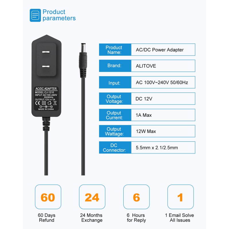 Petite alimentation 12 Volts 1A 12W