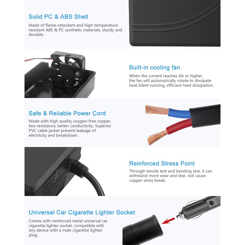 AC to DC Converter 110V to 12V Converter 30A 360W AC to DC Adapter