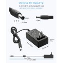 12V 3A Power Supply Adapter 100~240V AC to DC 12 Volt 3 Amp 72W Converter 12 vdc 3000mA 2.2A 2.4A 2.5A 2.8A Available 5.5mm x 2.5mm 2.1mm for LED Strip Light CCTV Security Camera Router