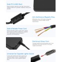 AC to DC Converter 12V 8A 96W, 100V-240V to 12V Power Supply Adapter Car Cigarette Lighter Socket, AC/DC Transformer for Portable Cooler Warmer, Air Compressor,Other Car Devices Under 96W