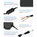 12V 8A 96W Power Supply Adapter AC to DC Converter AC 100V ~ 240V to DC 12V 8amp Transformer LED Driver with 5.5x2.5mm DC Jack for 5050 3528 LED Strip Module Light, CCTV