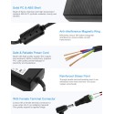 ALITOVE AC 100-240V to DC 24V 5A Power Supply Adapter Converter with 5.5 x 2.1mm 2.5mm DC Output Jack for 5050 3528 LED Strip Module Light