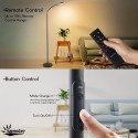 Samsion Floor Lamp, Led Floor Lamps for Living Room, Bright Modern Reading Floor Lamp with Stepless Adjust Color Temperatures & Brightness, Standing Lamp with Remote & Touch Control (Black)